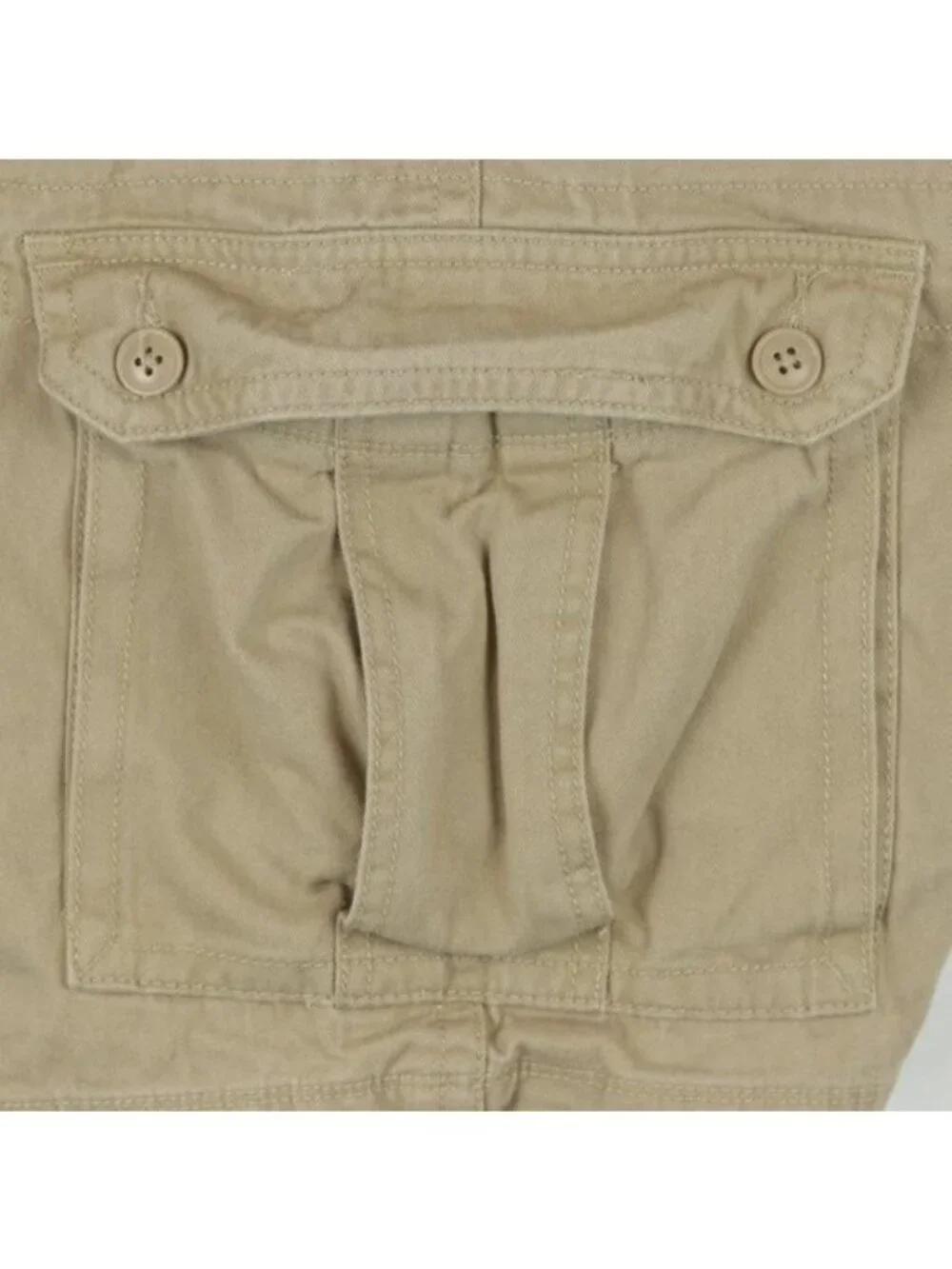 Trinity Men's Size 42 Tan Woven Cotton Twill Breathable Casual Cargo Shorts